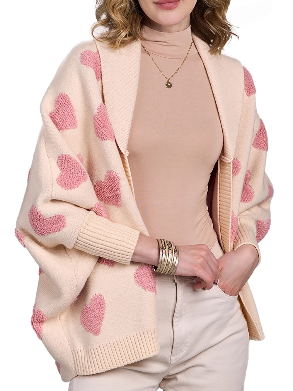 Saachi Heart Open Front Cardigan